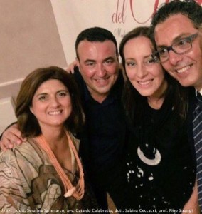 dott.ssa Serafina Sammarco, Avv. Cataldo Calabretta, dott.ssa Sabina Ceccacci e prof. Pino Strangi